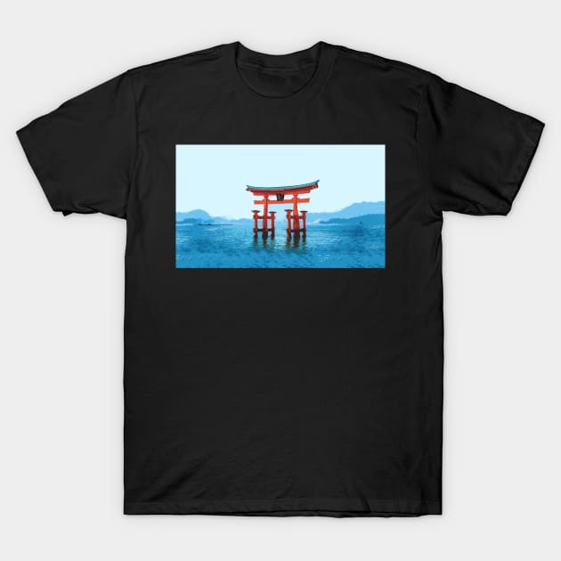 Japan - 'In The Middle Of The Sea' T-Shirt by LittleJapan